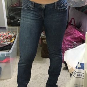 Blue Low Rise Bootcut Jeans